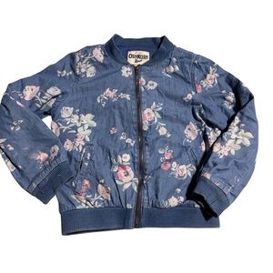 OshKosh B'gosh Chambray Floral Girls Jacket